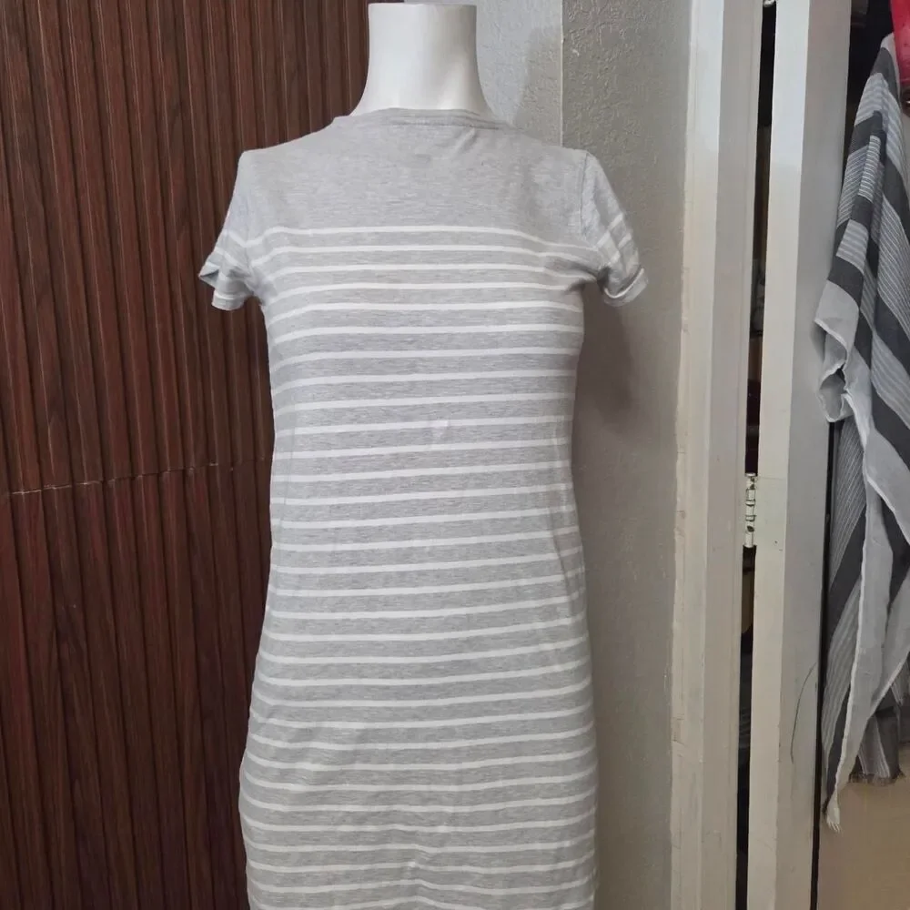Ralph-lauren Grey and White Dress